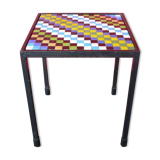 Side table - sofa tip - mosaic pate of glass - vintage