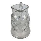 Antique Baccarat water jug in cut crystal with bevels.
