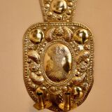 Grande applique murale suédoise en laiton du milieu du siècle