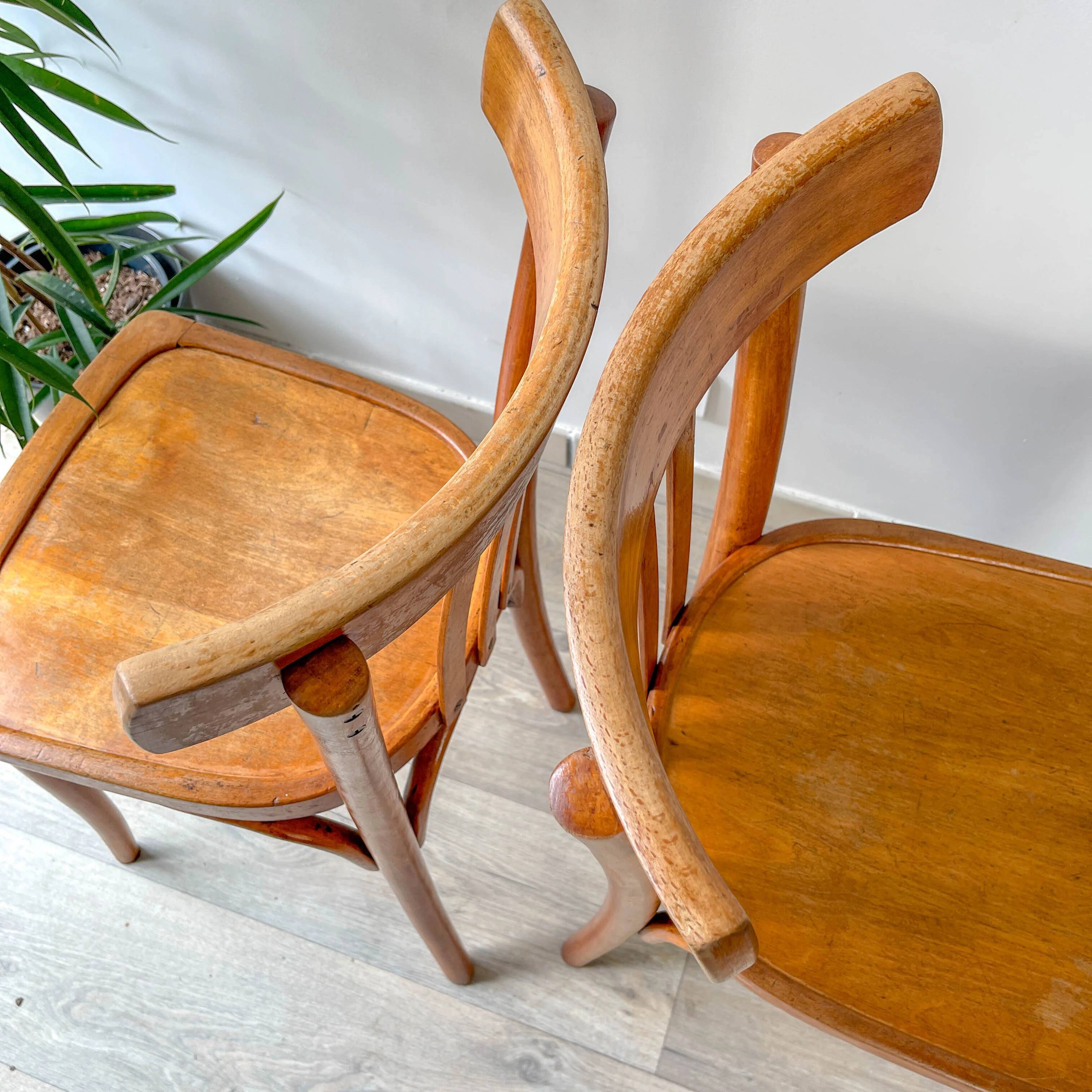 Vintage Baumann bistro chairs – 1960