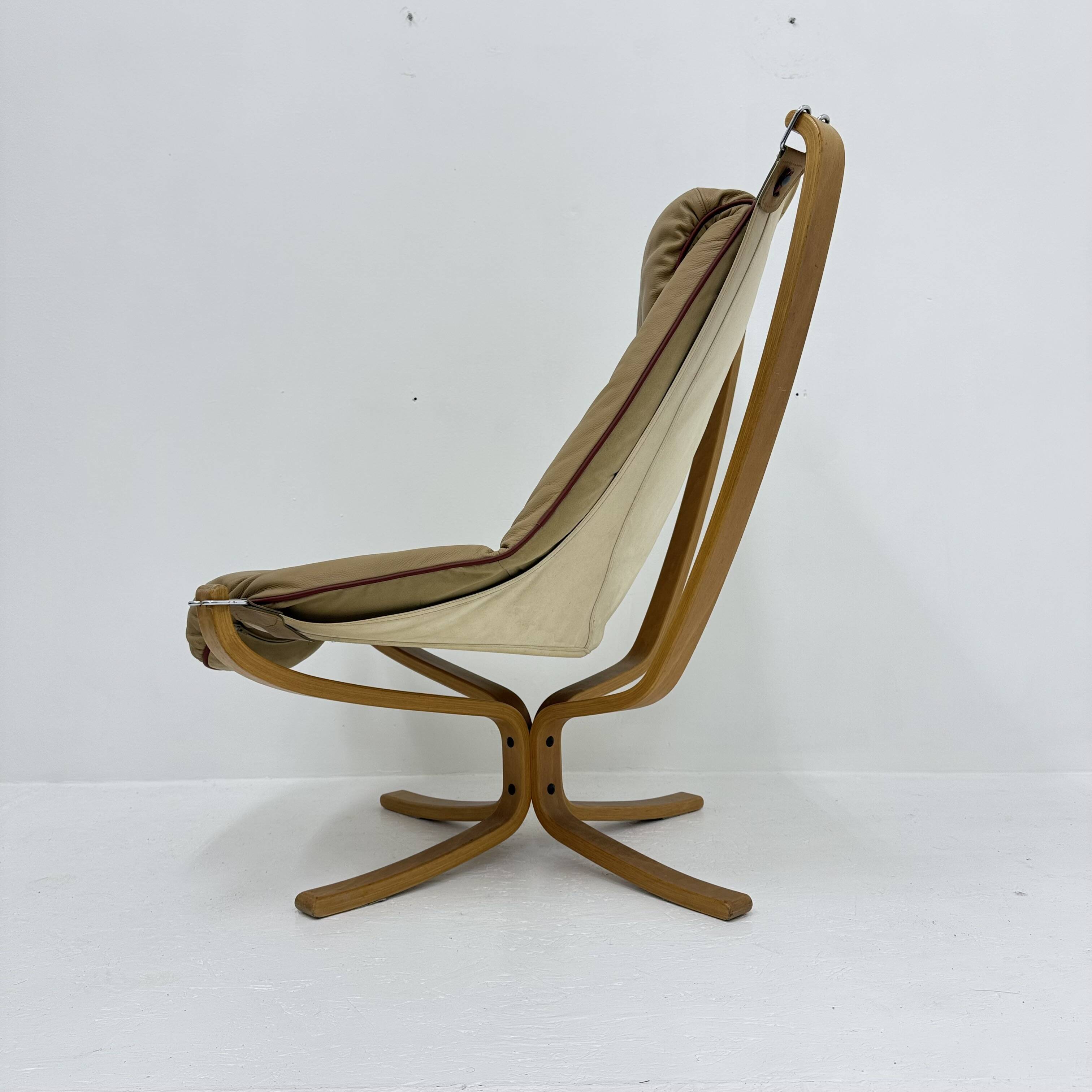 Falcon Leather Lounge Chair by Sigurd Ressel for Vatne Møbler, 1970s