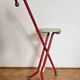 Midcentury Ulisse Folding Stool designed by Ivan Loss, Sandrigarden, Italy, 1981