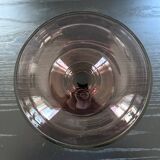 Coupe a fruits en verre améthyste