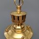 Lustre Lanterne-cage cylindre - Un feu - Années 1950/1960 - France - Laiton, Verre