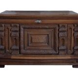 Coffre, bois, style néo-renaissance, xixème siècle