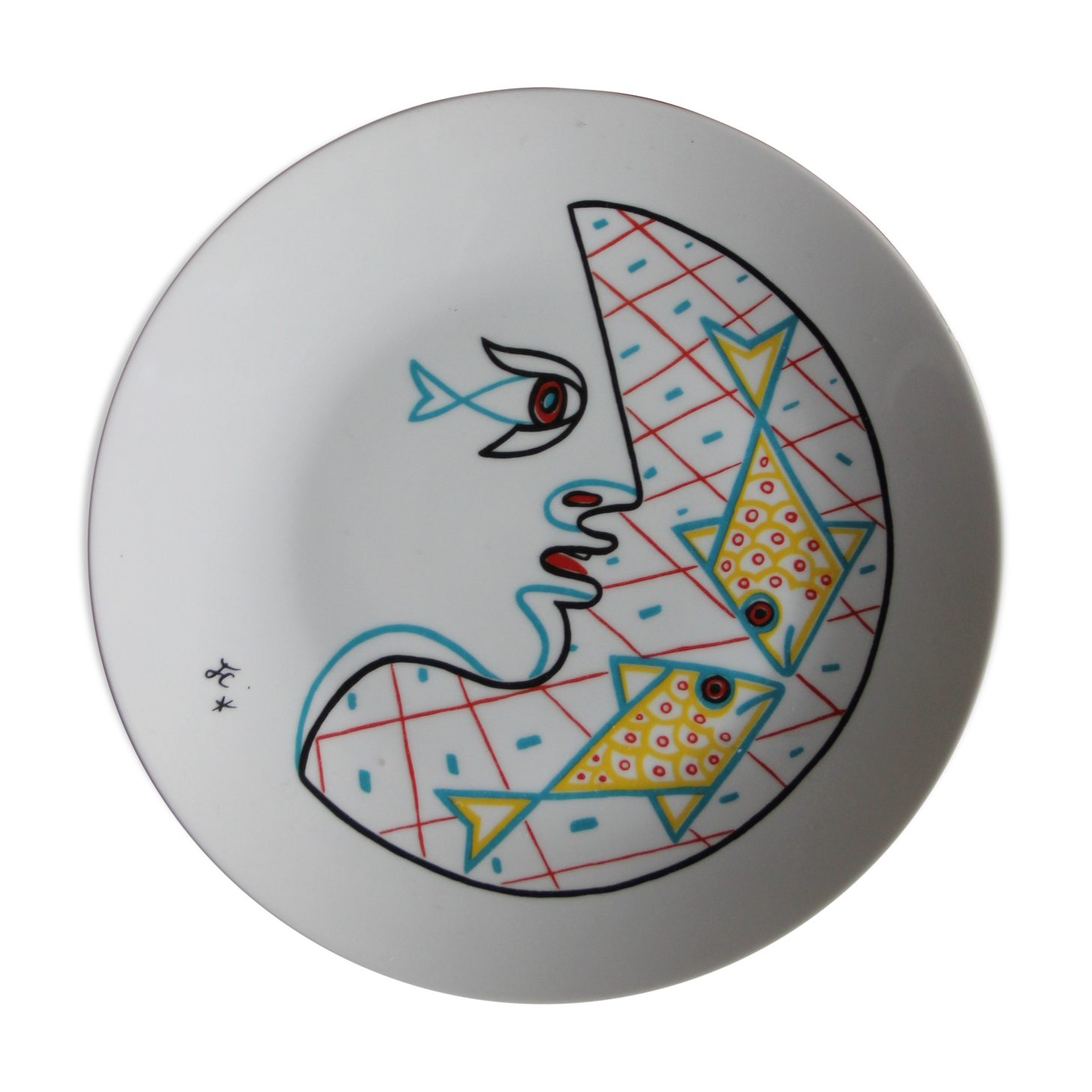 Jean Cocteau porcelain plate