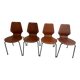 4 Danish chairs from the 60s