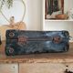 Old blue suitcase the lamp of France radio