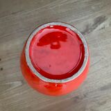Large pitcher, red glazed ceramic decanter