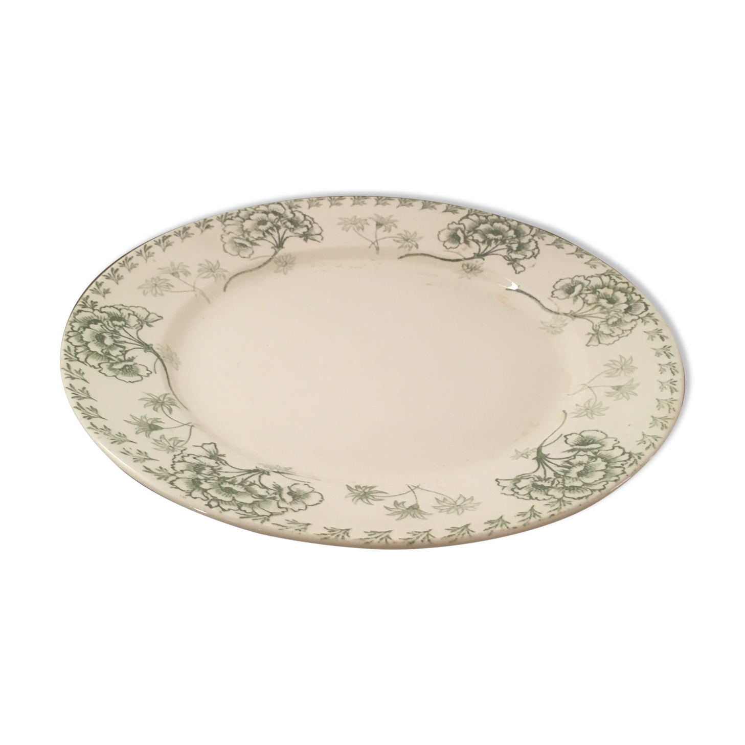 Sarreguemines "palmyre" presentation plate.