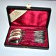 Set of 6 antique spoons in solid silver Minerva 19th century. Goldsmith KABEL 90gr