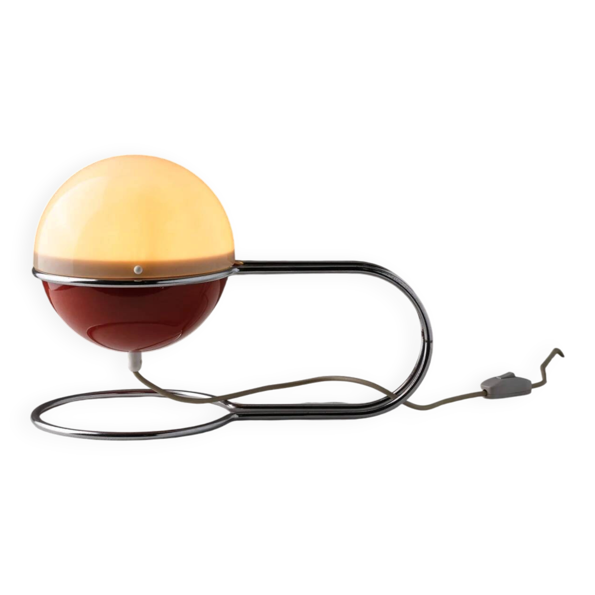 Lampe de table Space Age rouge Formland par Sidse Werner et Leif Alring pour Fog & Mørup, Danemark, années 1970