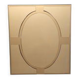 Postmodern Rectangular Wall Mirror in Bronze by Giannobi, Italy, 1980s