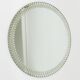 Miroir Mural Rond Facetté Effet Optique Cristal Arte Exceptionnel, Italie, Années 1960