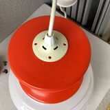 Space age opaline pendant light