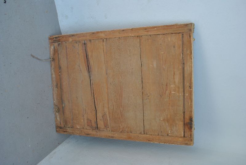 Mirror in gold stucco and glass mercury 91x126cm