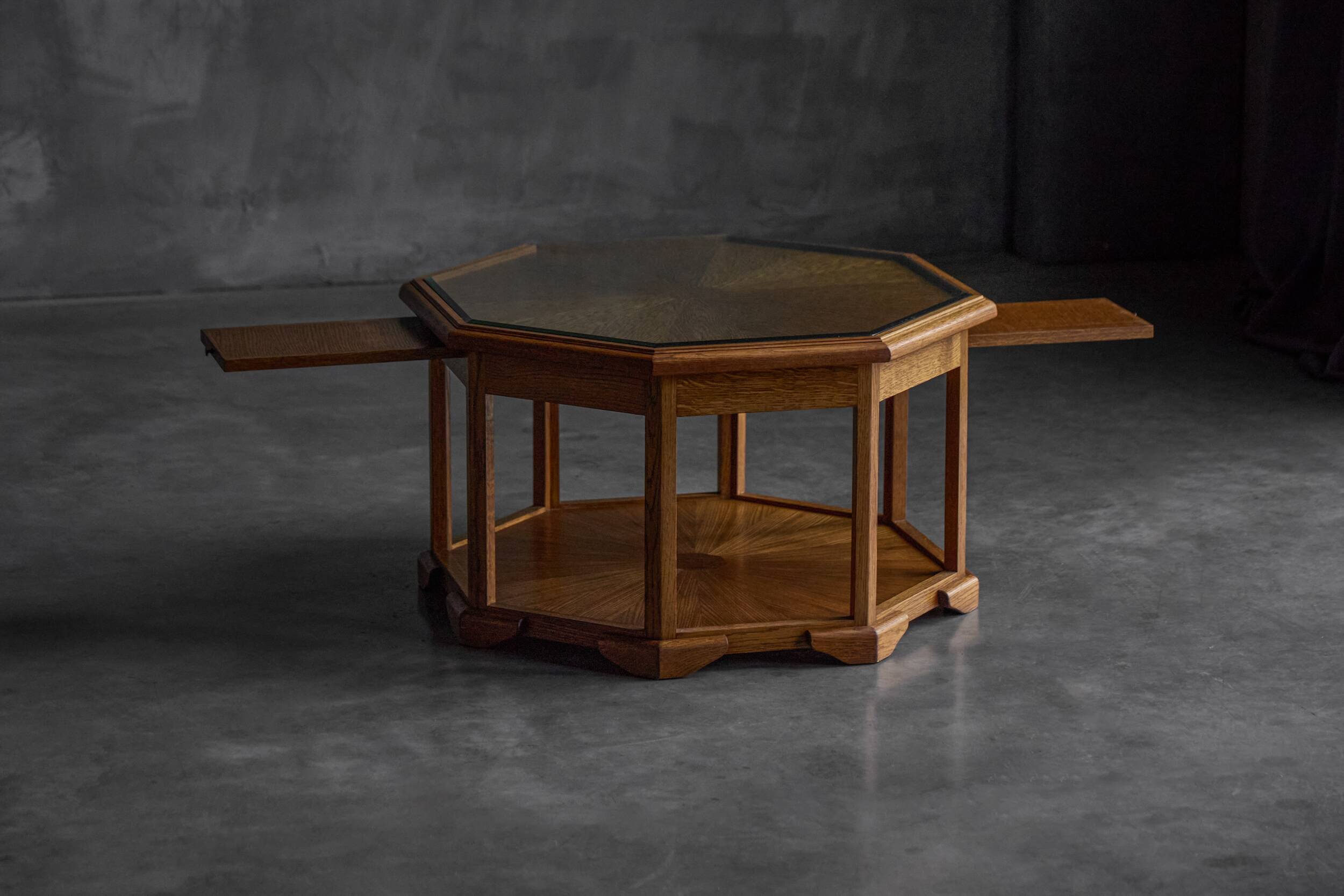 Octagonal Art Deco coffee table, France, 1930s