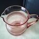 Carafe à eau vintage , pichet en verre rosé 1.45 L