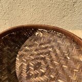 Empty cup woven wicker pocket