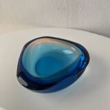 Murano glass pocket empty Sommerso seguso