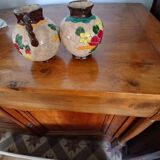 Vase Vallauris Massier with floral patterns,