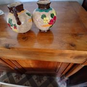 Vase Vallauris Massier with floral patterns,