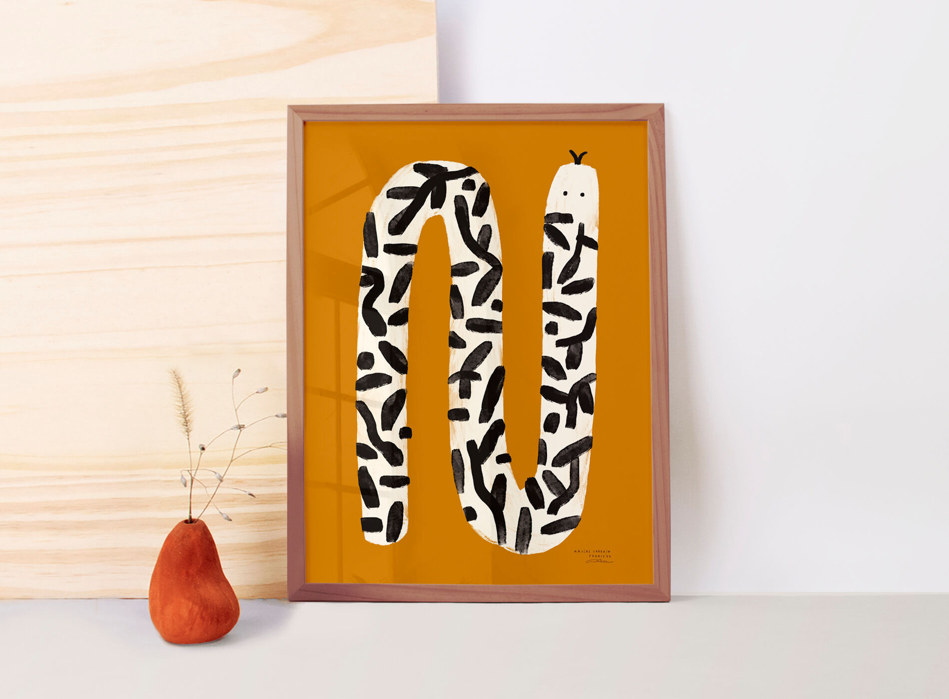 Wall poster snake plant pattern 50cm * 70cm