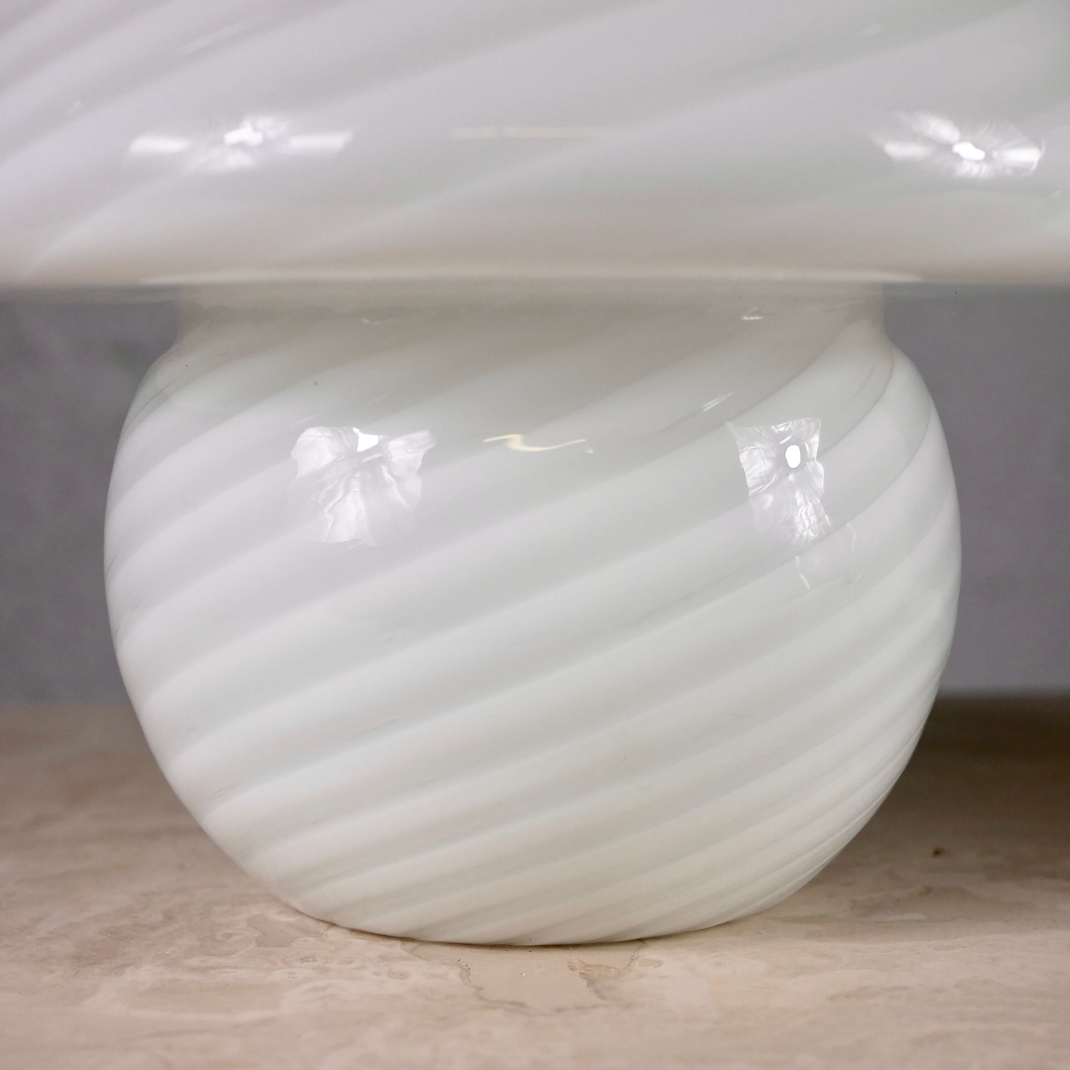 Murano glass mushroom lamp