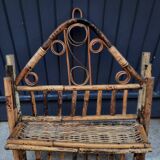 Rattan shelf