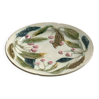 19th century cherry slip plate.