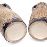 Pair of large Art Nouveau amphorae