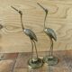 Pair of brass birds