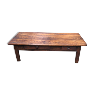 Large oak coffee table