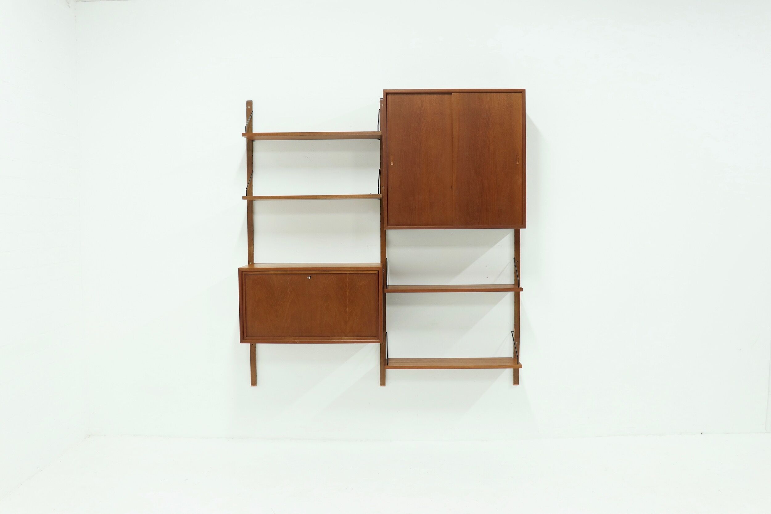 Royal system teak wall unit by Poul Cadovius for Cado Denmark, 1960's