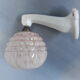 Art deco wall lamp with porcelain holder