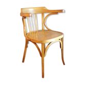 Baumann armchair curved wood