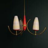 Mid-century chandelier by Stilnovo, Italy, 1940s-1950s.