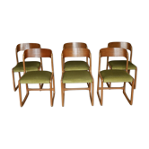 6 chairs slebaumann of the years 60