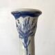 Ceramic candle holder with floral decoration, Brittany
