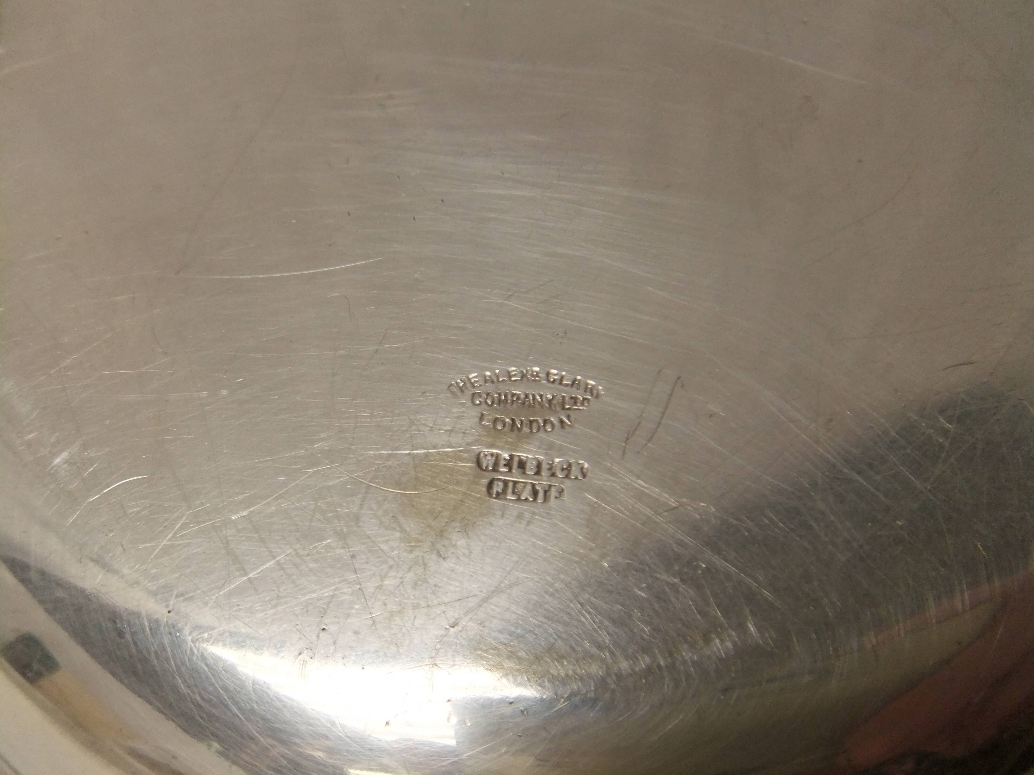 Antique silver-plated vegetable dish, tableware