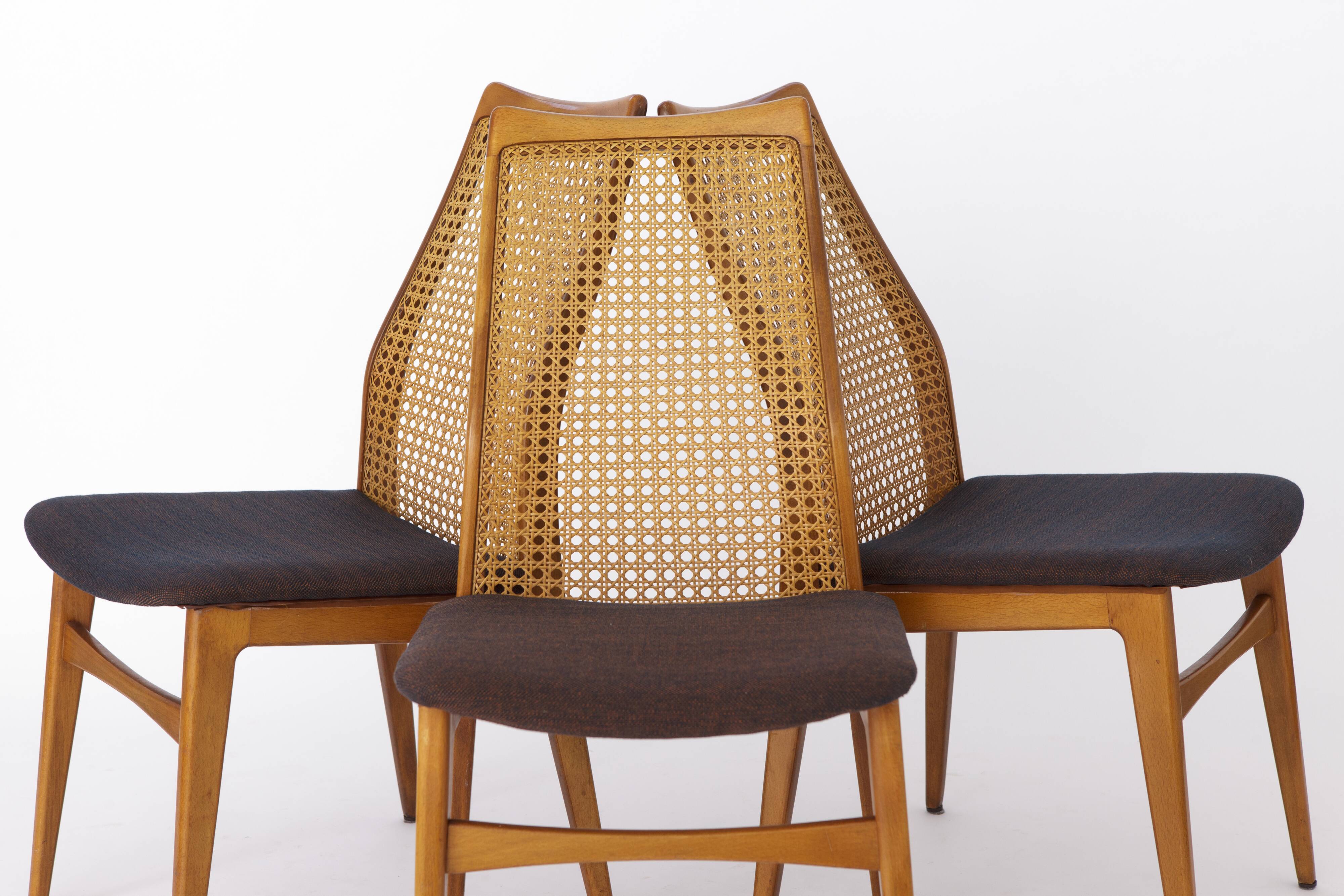 3 Vintage Chairs 1960s Germany by Wilhelm Benze