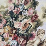 Handmade aubusson vintage tapestry 116x149 cm