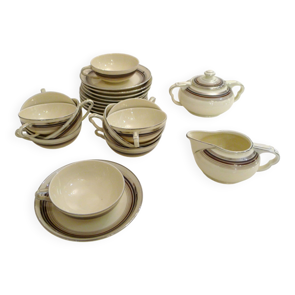 Service à café Art Déco tchèque par RGK 1930'