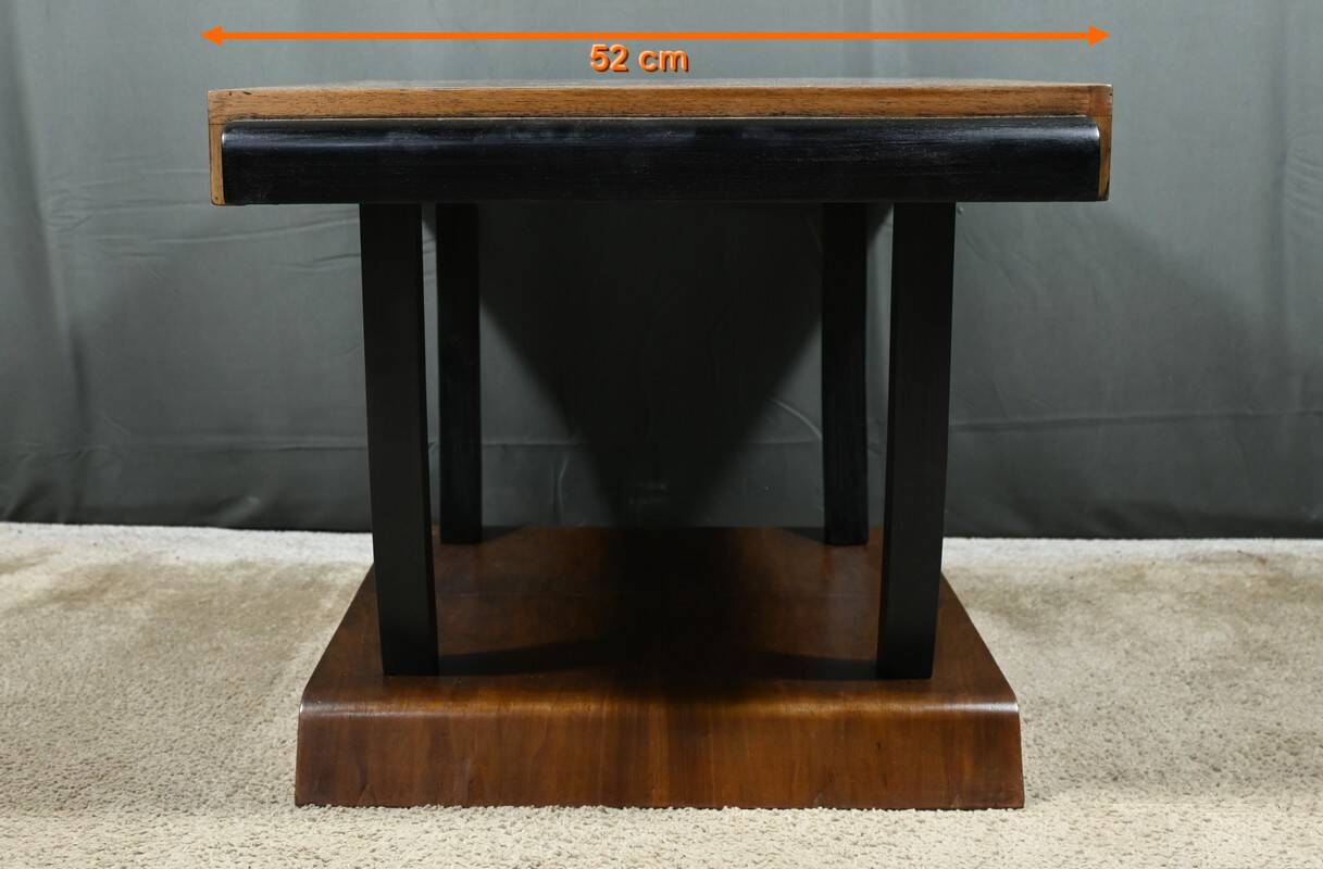Art Deco Walnut Coffee Table – 1930