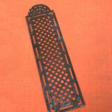 Two half old cleanliness plates Original patina Openwork brass
