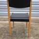 Scandinavian chair in teak and skai 1960
