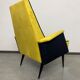 Mid-century design yellow armchairs
