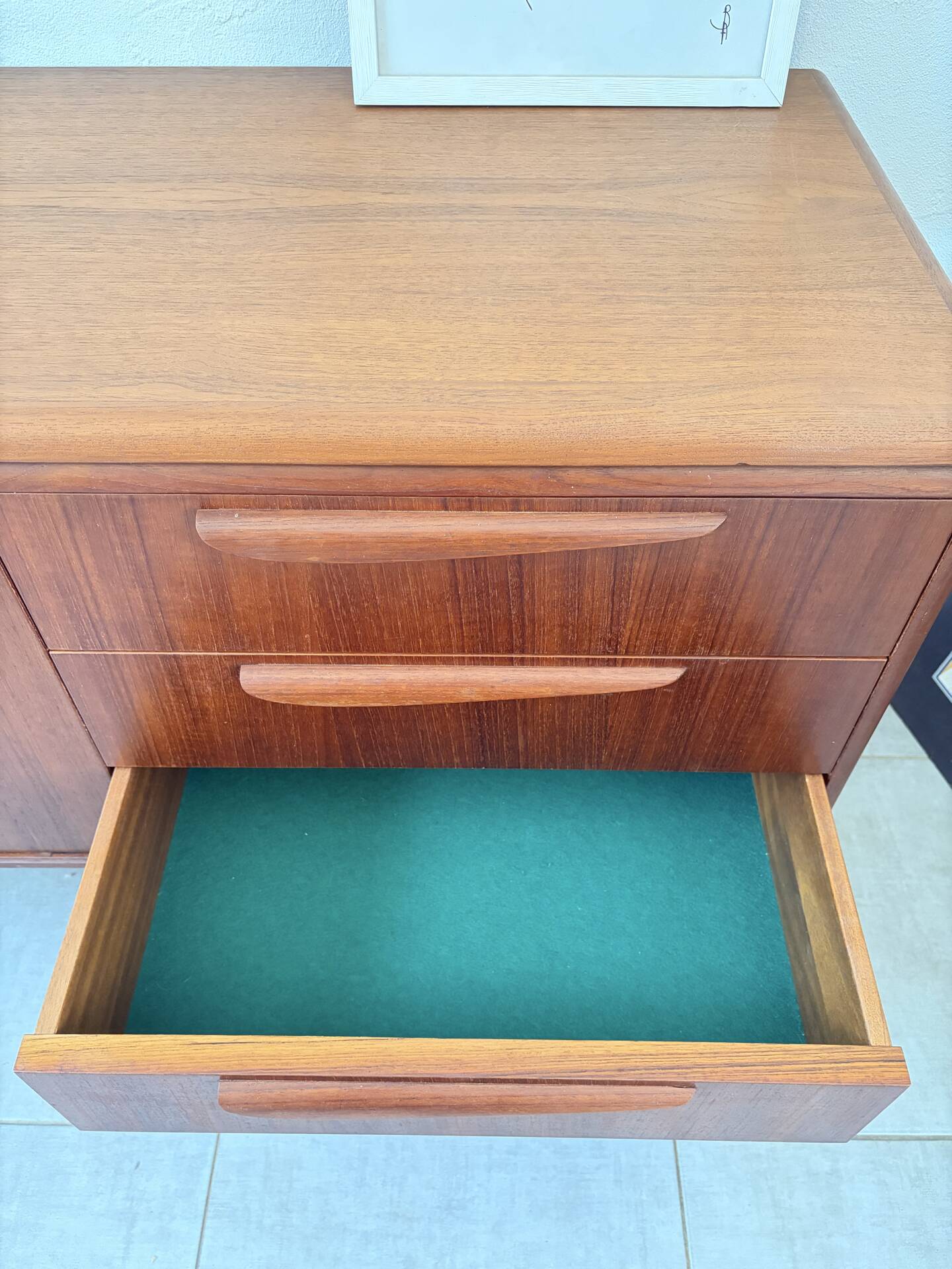 Vintage teak enfilade from the 1960s.