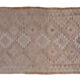 1970s Vintage Turkish Oushak Tribal Flat Woven Kilim Rug Runner 100 x 303 cm