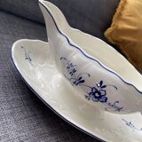 Villeroy and Boch blue floral porcelain gravy boat